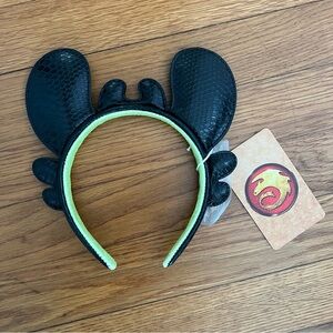 Loungefly Toothless Epic Universe Black Dragon Ear Headband HTTYD